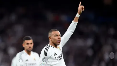 Kylian Mbappé brilhou na vitória do Real Madrid na Champions League. Foto: Getty Images