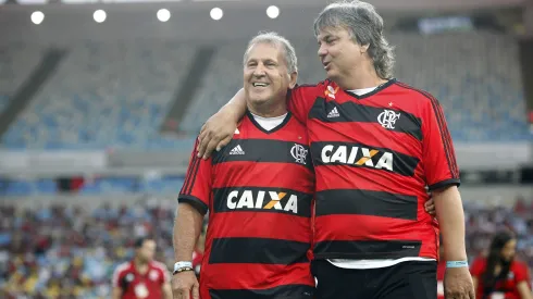 Um momento de homenagem do Flamengo a Zico. Foto: Wagner Meier/AGIF