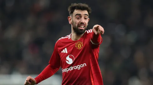 Bruno Fernandes fez a assistência para o terceiro e decisivo golo do Manchester United. Foto: Getty