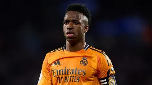 Vini Jr em ação pelo Real Madrid na Taça do Rei. Foto: Getty Images