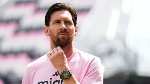 Lionel Messi não atuou no jogo do Inter Miami com o Charlotte. Foto: Getty Images