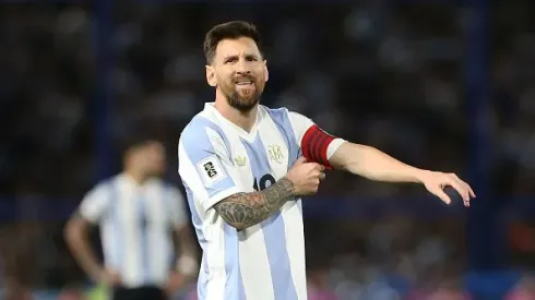 Lionel Messi em ação pela Seleção da Argentina em 2024. Foto: Getty Images