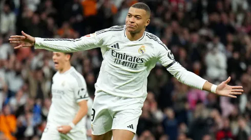 Kylian Mbappé na vitória do Real Madrid. Foto: Getty Images
