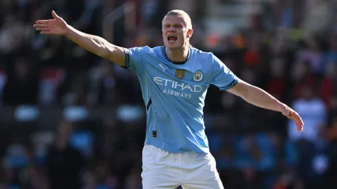Erling Haaland, goleador do Manchester City, criticado por Roy Keane. Foto: Getty