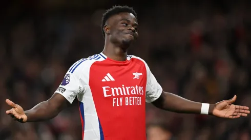 Bukayo Saka fez a antevisão do Arsenal x Real Madrid, em conferência de imprensa. Foto: Getty