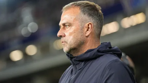 Hansi Flick na vitória do Barcelona. Foto: Getty Images