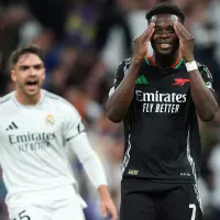 Do penálti, ao confronto, ao golo: o carrossel de Bukayo Saka no Real Madrid x Arsenal