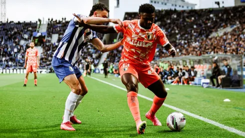 Pedro Bondo em ação pelo Famalicão. Foto: FC Famalicão