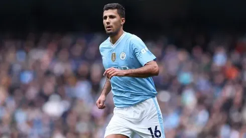 Rodri, médio do Manchester City. Foto: Getty Images