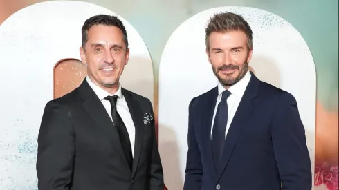 Gary Neville e David Beckham são os novos donos do Salford City. Foto: Dominic Lipinski/Getty Images