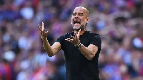 Pep Guardiola, treinador do Manchester City. Foto: Getty Images