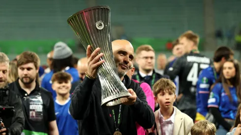 Enzo Maresca conquistou a Conference League pelo Chelsea. Foto: Richard Heathcote/Getty Images