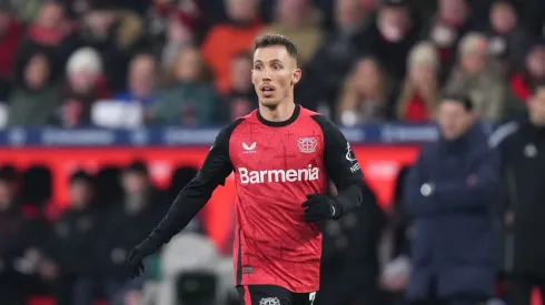 Grimaldo interessava ao Real Madrid, mas o Barcelona entou na corrida. Foto: Pau Barrena/Getty Images