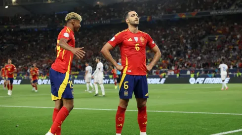 Mikel Merino marcou o segundo golo da Espanha à França. Foto: Getty