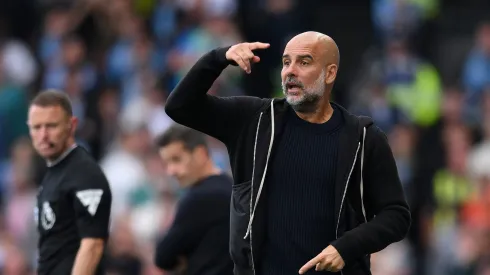 Pep Guardiola, treinador do Manchester City. Foto: Getty Images