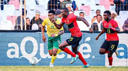 Pedro Bondo na Seleção de Angola. Foto: FAF
