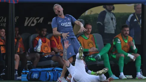 Luis Enrique, treinador do PSG, durante o jogo contra o Botafogo. Foto: Getty
