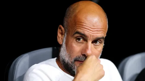 Pep Guardiola, treinador do Manchester City, no Mundial de Clubes. Foto: Getty Images