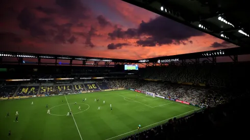 Uma bonita imagem durante o jogo entre Al Hilal e Pachuca. Foto: Alex Grimm/Getty Images.