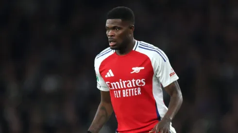 Thomas Partey deixou o Arsenal há poucos dias. Foto: Alex Pantling/Getty Images