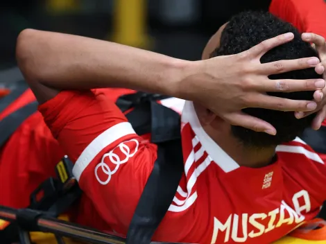 Jamal Musiala para 5 meses após lesão grave no PSG x Bayern