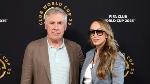 Carlo Ancelotti, atual selecionador do Brasil, e a sua esposa estiveram presentes na final do Mundial de Clubes. Foto: Getty