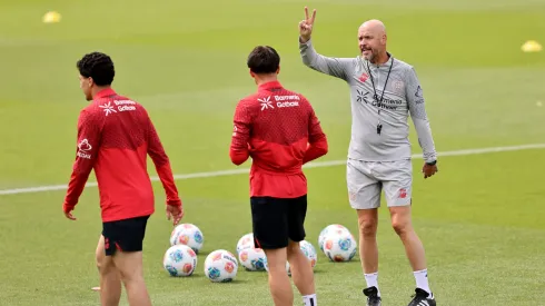 Erik ten Hag, treinador do Bayer Leverkusen. Foto: Getty Images