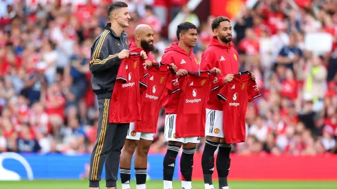 Manchester United apresenta reforços em Old Trafford. Foto: Getty Images