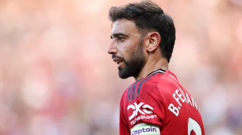 Bruno Fernandes no Manchester United x Arsenal. Foto: Getty Images