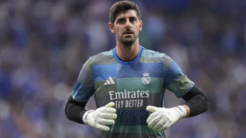 Thibaut Courtois em ação pelo Real Madrid. Foto: Getty Images