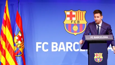 Lionel Messi of Barcelona Press Conference