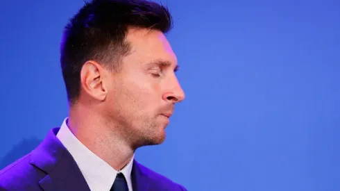 Lionel Messi of Barcelona Press Conference