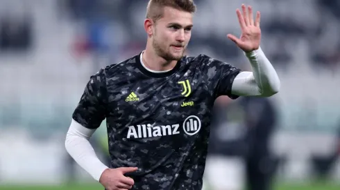 Matthijs de Ligt of Juventus Fc during warm up before the