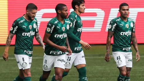 Jogadores do Palmeiras, em campo em 2021 (Foto: Getty Images)