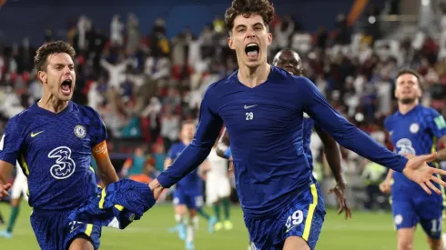 Havertz comemora o gol marcado na prorrogação (Foto: Getty Images)
