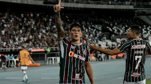 Cano marcou o gol de número 100 do Fluminense em Libertadores (Foto: Thiago Ribeiro/AGIF)