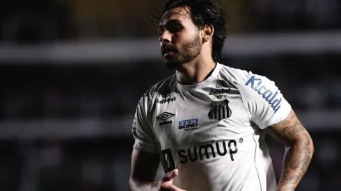 Ricardo Goulart, em campo pelo Santos (Foto: Ettore Chiereguini/AGIF)