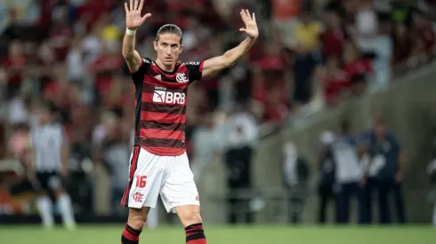Filipe Luís exalta retorno de confiança com as vitórias no Flamengo (Foto: Jorge Rodrigues/AGIF)