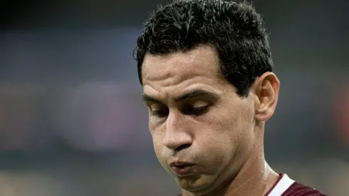 Ganso reclama de postura do Flu em derrota na Sul-Americana (Foto: Jorge Rodrigues/AGIF)