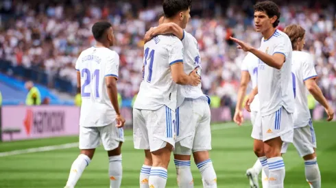 Jogadores do Real Madrid comemoram gol (Foto: Getty Images)
