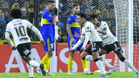 Du Queiroz marcou seu primeiro gol como profissional no duelo contra o Boca Juniors, na Bombonera (Foto: Fotobairesarg/AGIF)