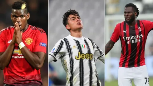 Foto: Getty Images - Pogba, Dybala e Franck Kessié