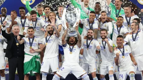 Jogadores do Real Madrid celebram o título da Champions League (Foto: Getty Images)