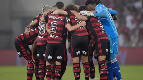 Jogadores do Flamengo antes de partida pelo Brasileirão (Foto: Getty Images)