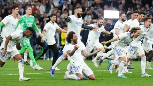 Jogadores do Real Madrid comemoram o título da Champions League (Foto: Getty Images)