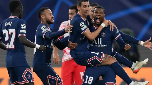 Jogadores do PSG comemoram gol (Foto: Getty Images)
