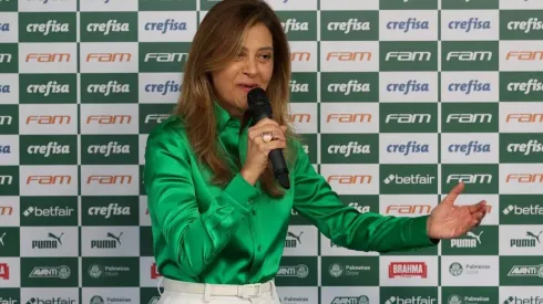 Leila Pereira exalta participação da torcida no empate entre Palmeiras e Atlético-MG, no Mineirão (Foto: Cesar Greco/Palmeiras)