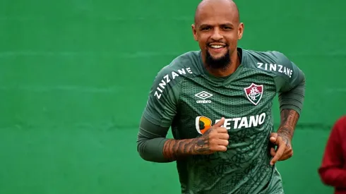 Felipe Melo fala sobre o duelo entre Vélez Sarsfield-ARG x Flamengo, pela semifinal da Copa Libertadores (FOTO: MAILSON SANTANA/FLUMINENSE FC)