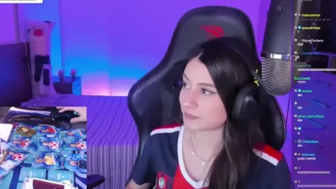 Streamer Yayah durante a live