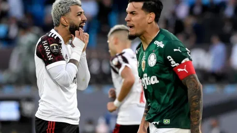 Val Baiano torce por revanche entre Flamengo e Palmeiras na final da Copa Libertadores (Foto: Sandro Pereyra/Agencia Gamba/Getty Images)